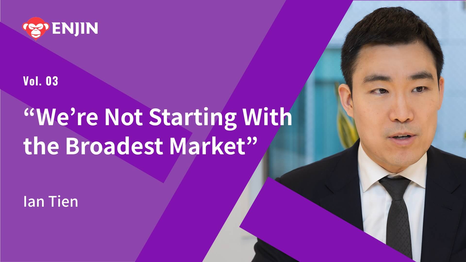 Were not starting with the broadest market